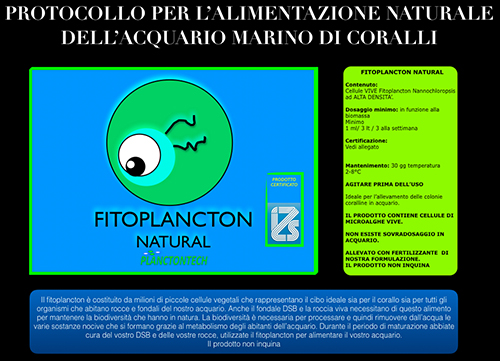 Planctontech Fitonatural Fitoplancton Vivo in bottiglietta 1 litro