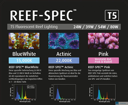 Red Sea Lampada T5 Reef Spec Bluwhite 80W 145cm