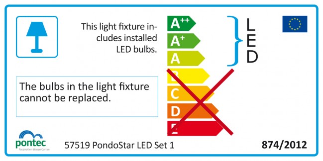 Pontec PondoStar Led Set 1 faretto sommergibile per laghetto