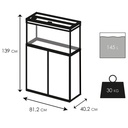 Ciano Aquarium Emotions Pro 80 Mystic Acquario Filtro Interno 81,2x40,2x56h cm 145lt