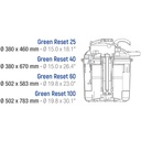 Sicce Green Reset 40l Filtro bidone da laghetto con UV-C