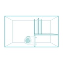 Aqpet Aqua 120 Complete Acquario Marino con supporto