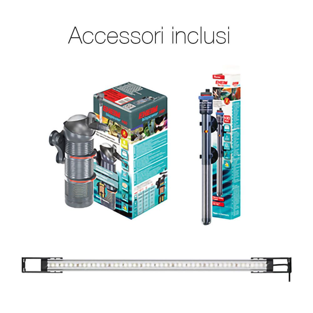 Eheim Vivaline 126 Led Acquario con Supporto Bianco 80x35x45h 126l