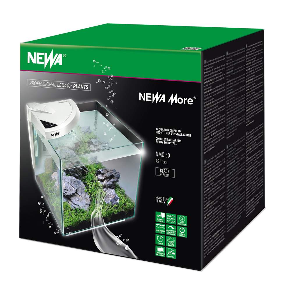 Newa More 50 Acquario Freshwater Led Dual Touch 45 l Nero New Nov 2021