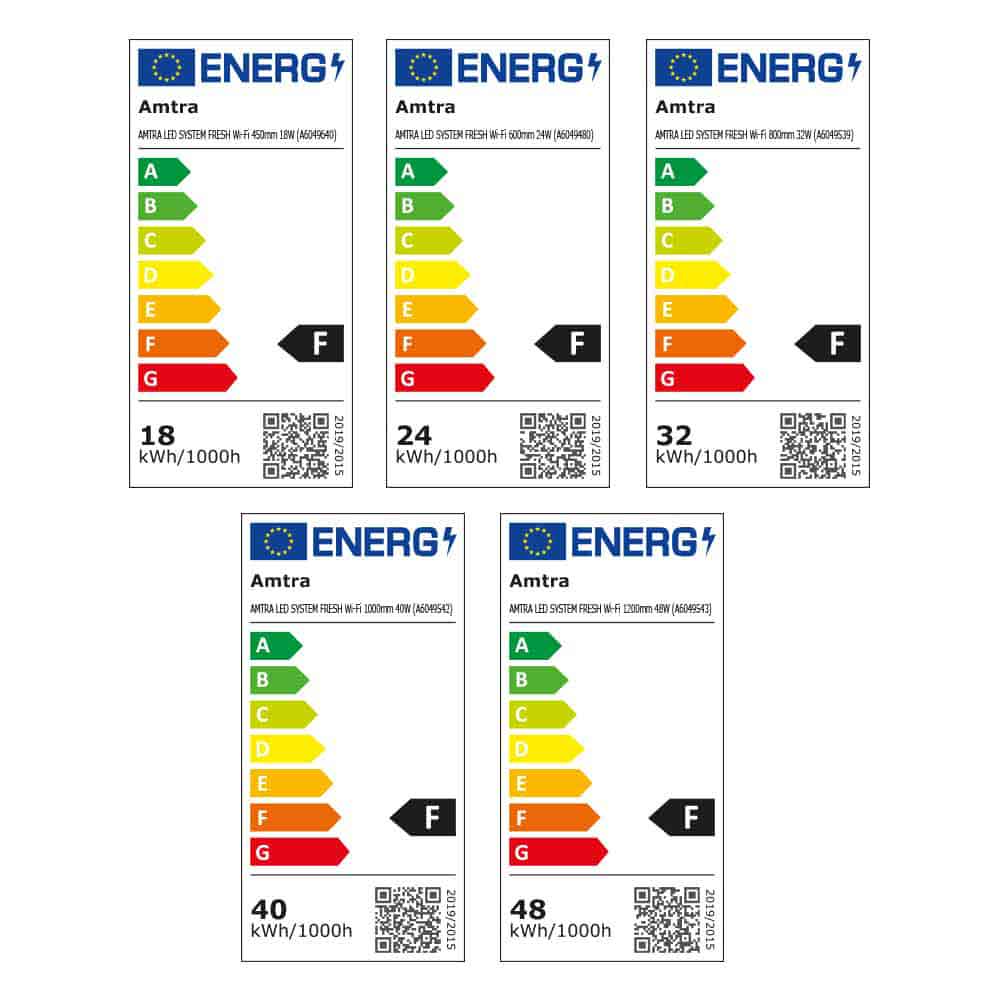 Amtra Led System Fresh Lampada a Led Wi-Fi 1000mm 40W per vasche da 95-120cm