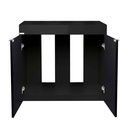 Aqpet Cabinet 90 Supporto per Acquario in Legno Nero 90x50x80h cm