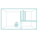 Aqpet Aqua 120 Complete Acquario Marino con Sump e Raccordi