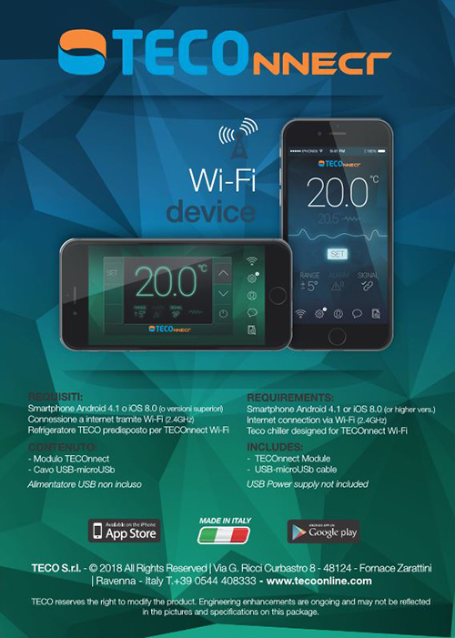 Teco TK 1000H Wi-Fi R290 Eco Climatizzatore ecologico per acquari fino a 1000 litri