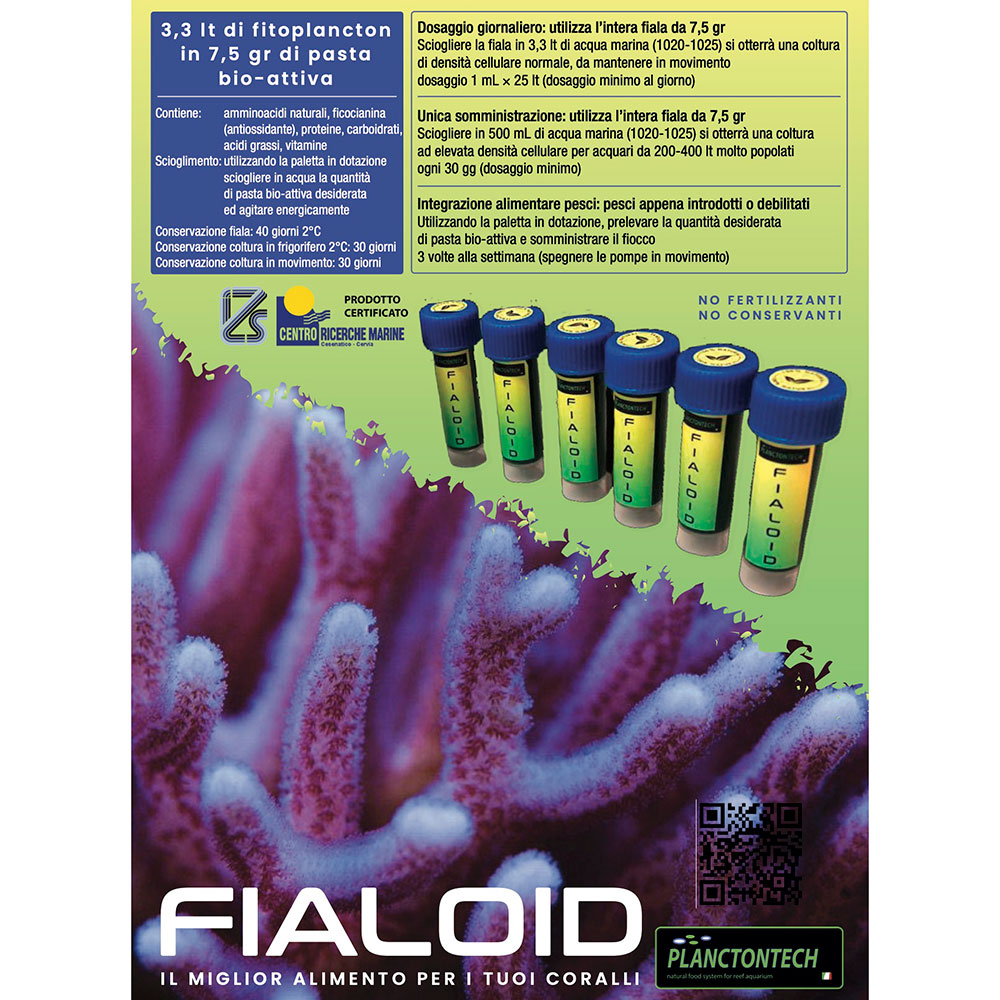 Planctontech Fialoid Fitoplancton in Pasta Bio Attiva 7,5gr per creare 3,3Lt