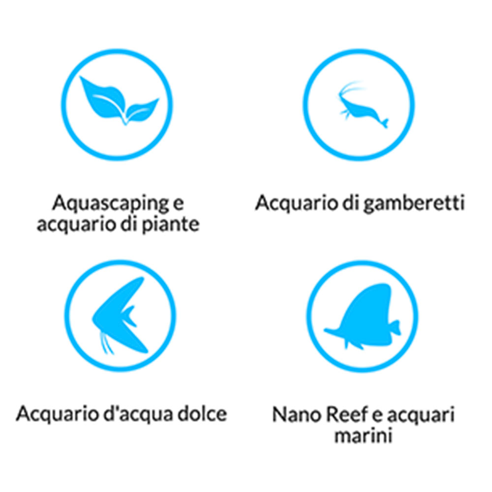 Blau Aquaristic Cubic Aquascaping Ultra Clear Acquario 27lt 45x45x45cm