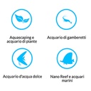 Blau Aquaristic Cubic Aquascaping Ultra Clear Acquario 27lt 45x45x45cm