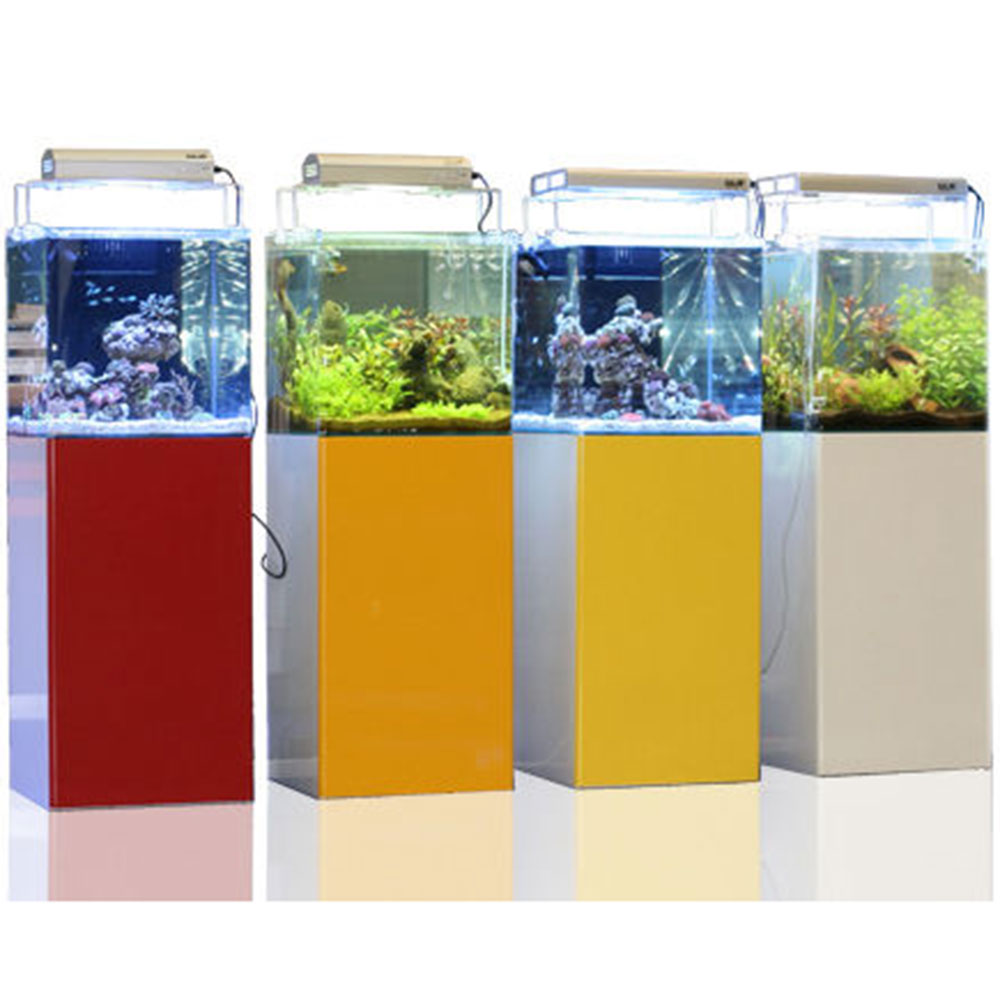 Blau Aquaristic Supporto per Acquario Open Reef Nero Lucido senza sportello
