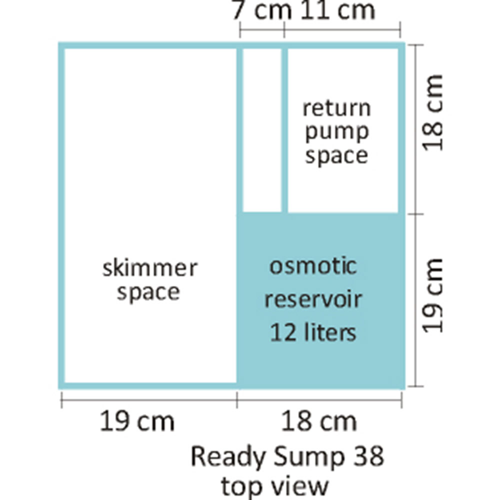Blau Acquario Open Reef Experience in Extrachiaro 91Lt 45x45x45cm