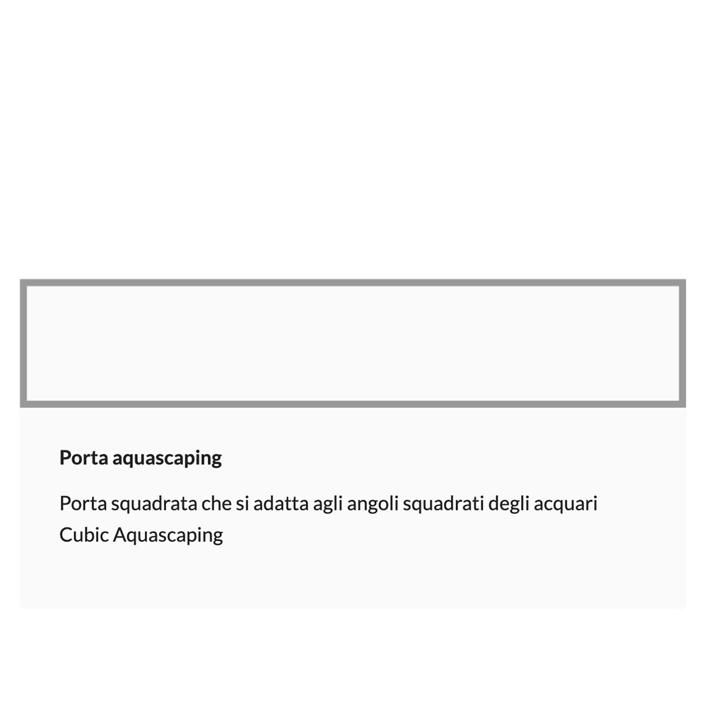 Blau Aquaristic Sportello con angoli squadrati per Supporto 62cm Nero Laccato