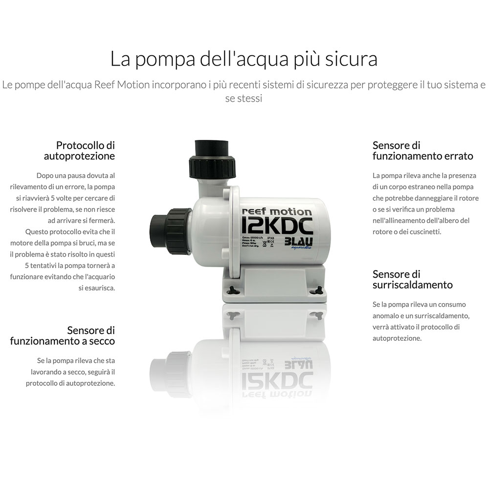 Blau Aquaristic Pompa Reef Motion 12KDC fino a 12000l/h