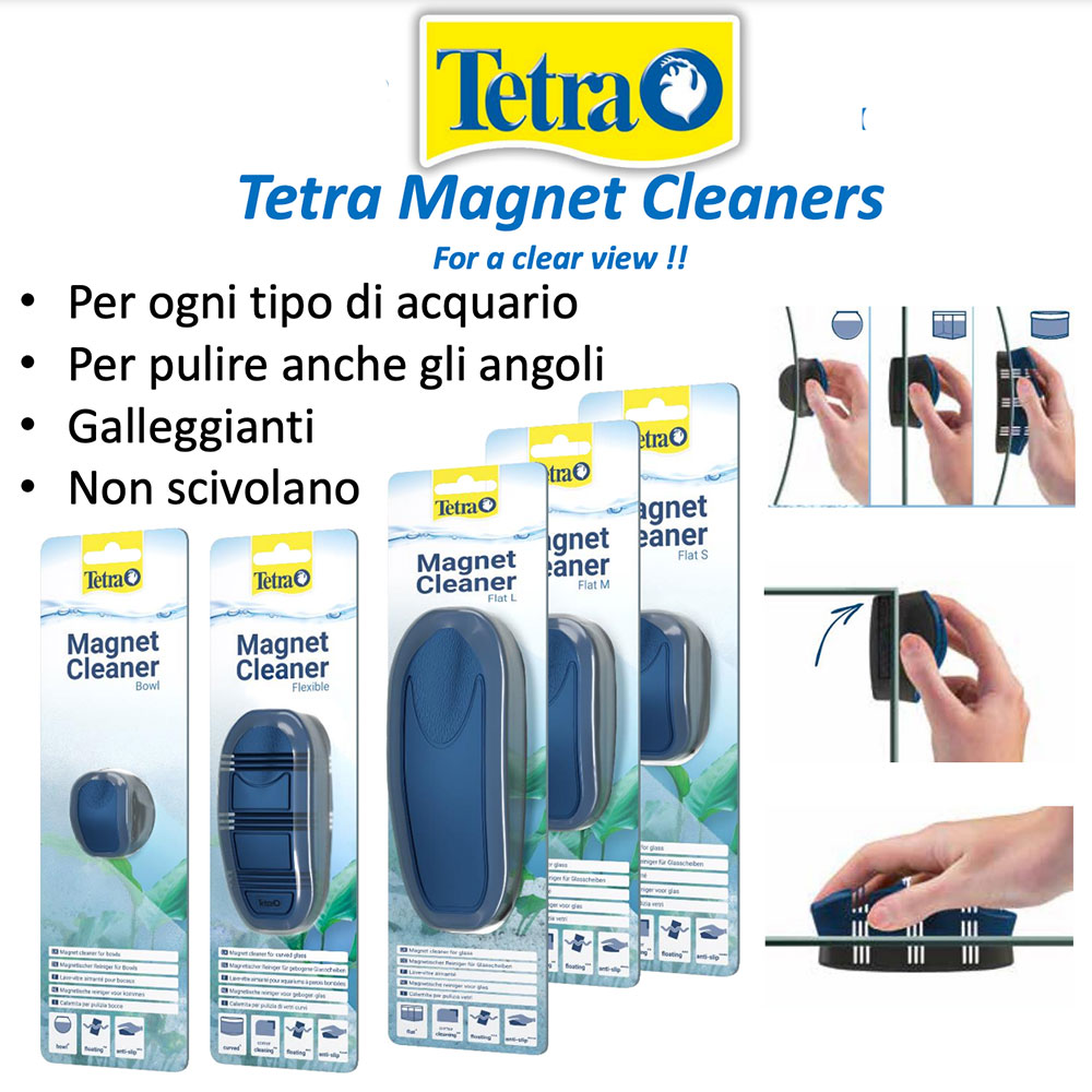 Tetra Magnet Cleaners M Calamita pulivetro galleggiante fino a 6mm