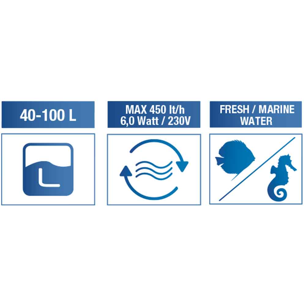 Amtra Filpo 450 Filtro interno per acquari 40-100l