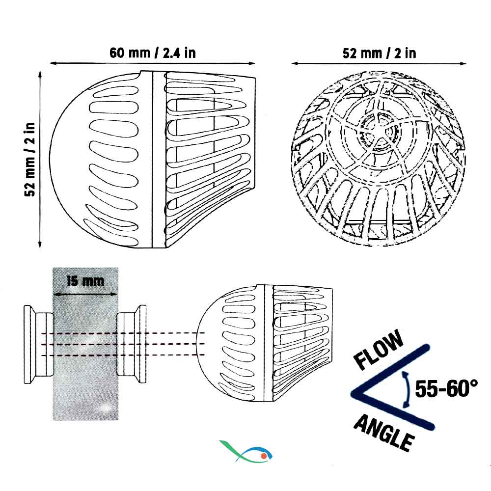 ASF NewJet Wave Pompa di movimento 1100l/h 2W