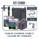 Amtra Acquario Alux Bianco Combi con Mobile 220L 90x45x148h cm