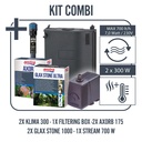Amtra Acquario Alux Grey Combi con Mobile e Filtraggio 450L 150x45x148h cm