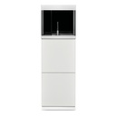 Oase Acquario HighLine 125 Optiwhite con Supporto Bianco 50x50x157h cm