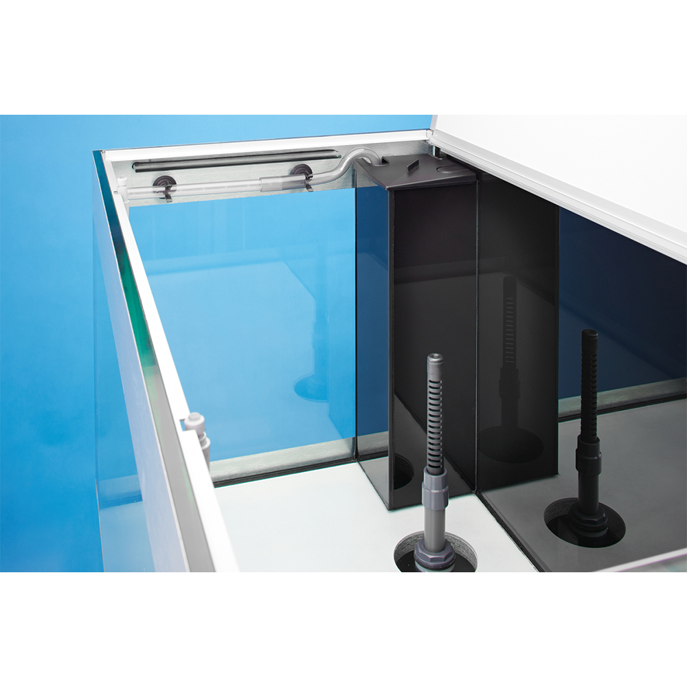 Oase Acquario HighLine 125 Optiwhite con Supporto Antracite 50x50x157h cm