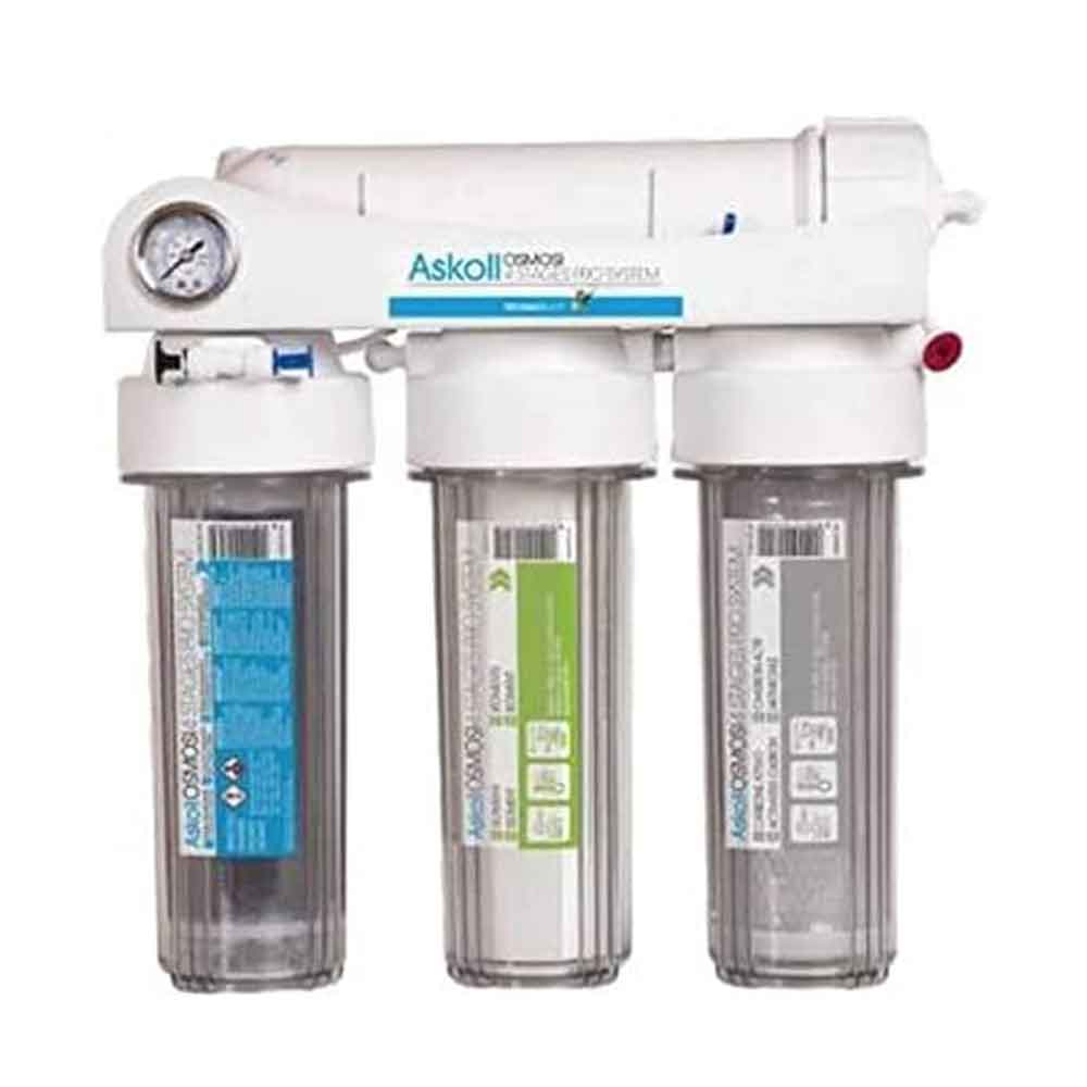 Askoll 4 Stages Pro System impianto osmosi a 4 stadi a bicchieri 75Gpd 280 litri al giorno