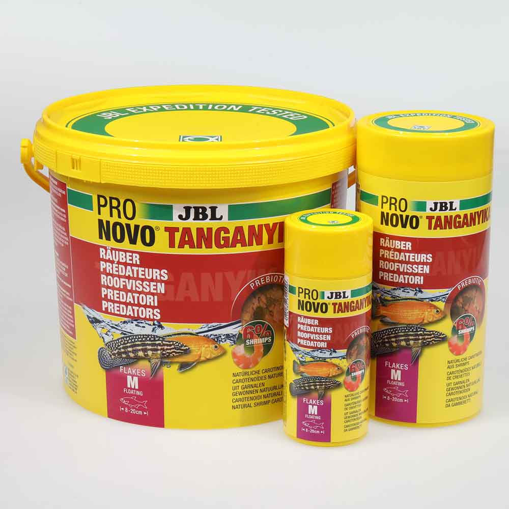 Jbl ProNovo Tanganyka Flakes M Scaglie con Shrimps e Prebiotici 250ml 45gr
