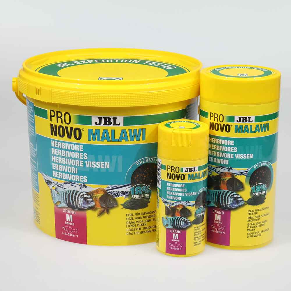 Jbl ProNovo Malawi Grano M Granulare con Spirulina e Prebiotici 250ml 125gr
