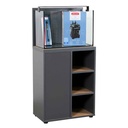 Zolux Acquario Aqua Idromax Grigio 72 Completo con Supporto 63x35x127h cm