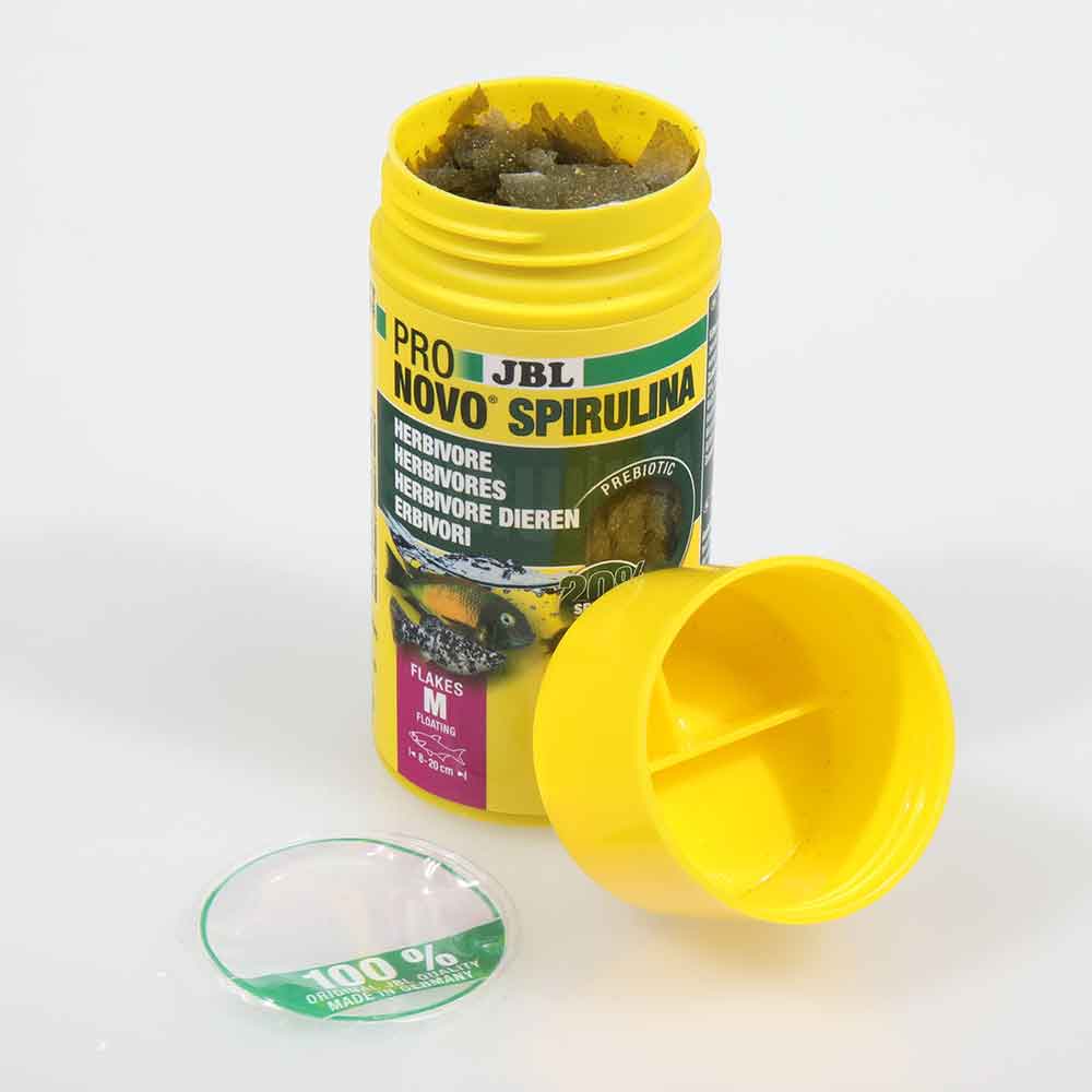 Jbl ProNovo Spirulina Flakes M Scaglie con Spirulina e Prebiotici 100ml 16gr