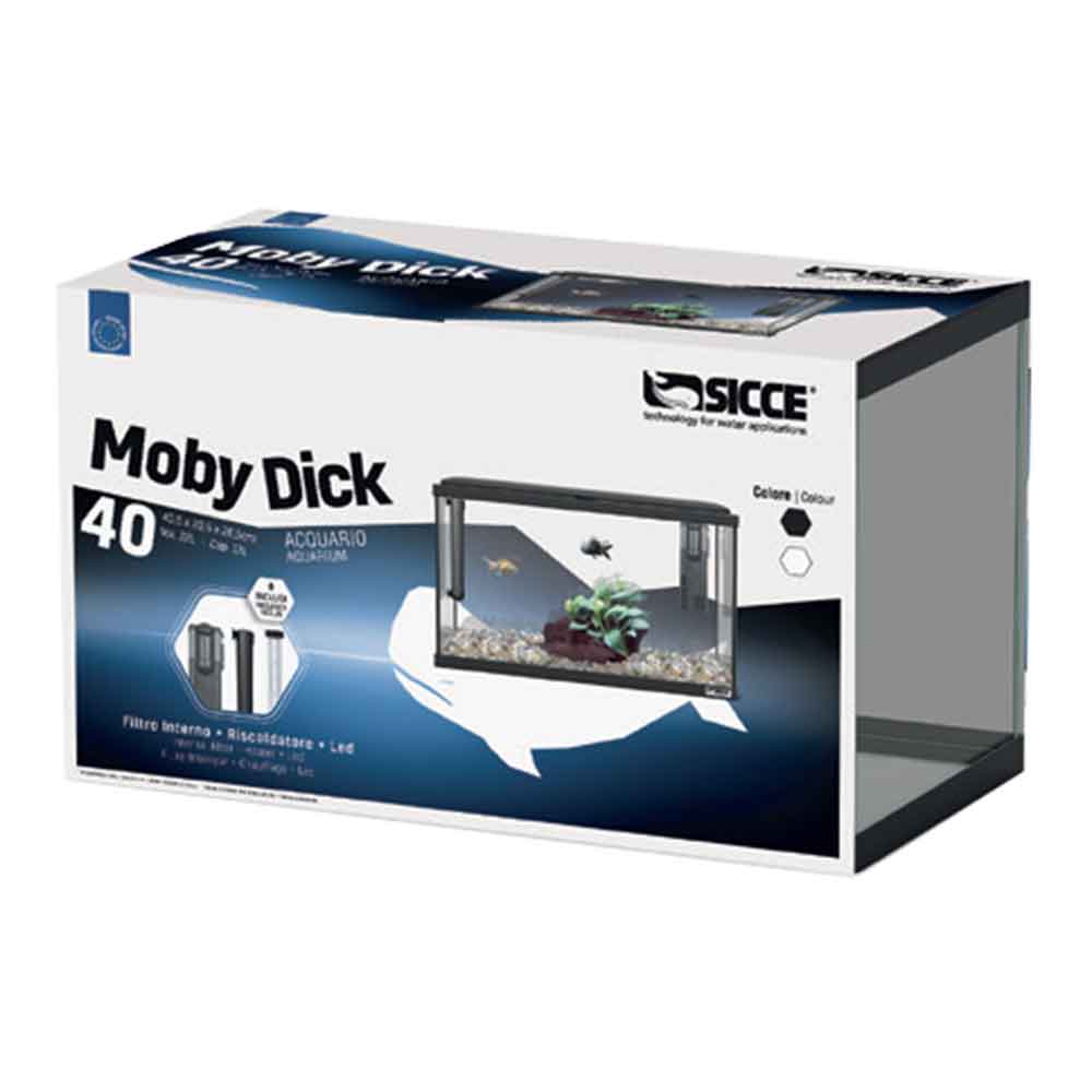 Sicce Acquario Moby Dick 40 New Bianco 22 Litri 40,5x20,5x26,5 cm
