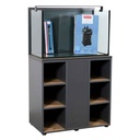 Zolux Acquario Aqua IdroMax Grigio 160 Completo con Supporto 83,5x45x130h cm