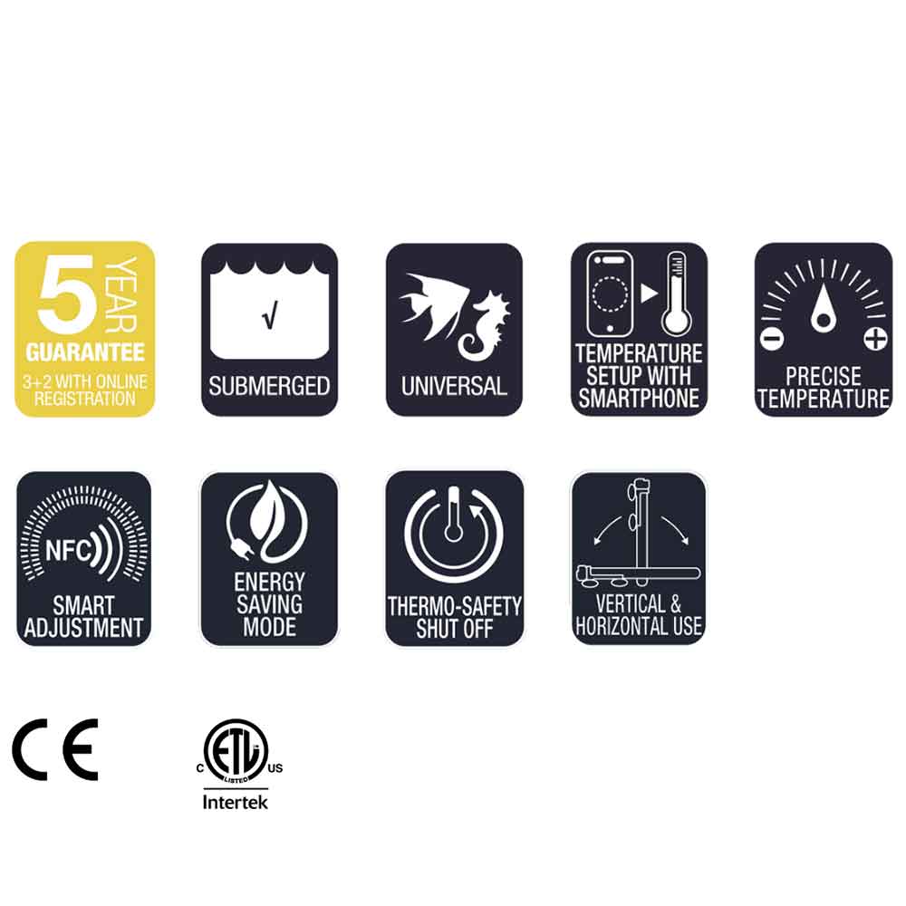Sicce Scuba Contactless Riscaldatore Wireless NFC 100W