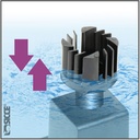 Sicce Shark Mini Skim 350 Surface Skimmer aspiratore di superfice per vetri fino a 12mm