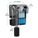 Askoll Fluval Aqua Clear 20 Filtro appeso per acquario fino a 18-76 litri