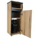 Zolux Mobile Supporto per Acquario Colonne 35 Nero 350x350x900 mm