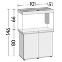 Juwel Supporto Rio 290 Grigio 101x51x80H cm