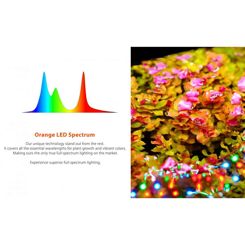 Twinstar S Line IV 600S Lampada a Led RGB in Titanio Aquascaping 42W 60-70cm
