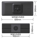 Chihiros WRGB VIVID III 3 Serie 180W 52cm