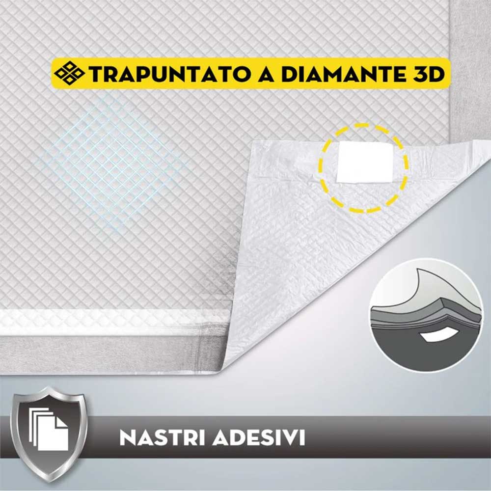 Croci Super Nappy Tappetini Igienici Assorbenti 60x60cm 50pz