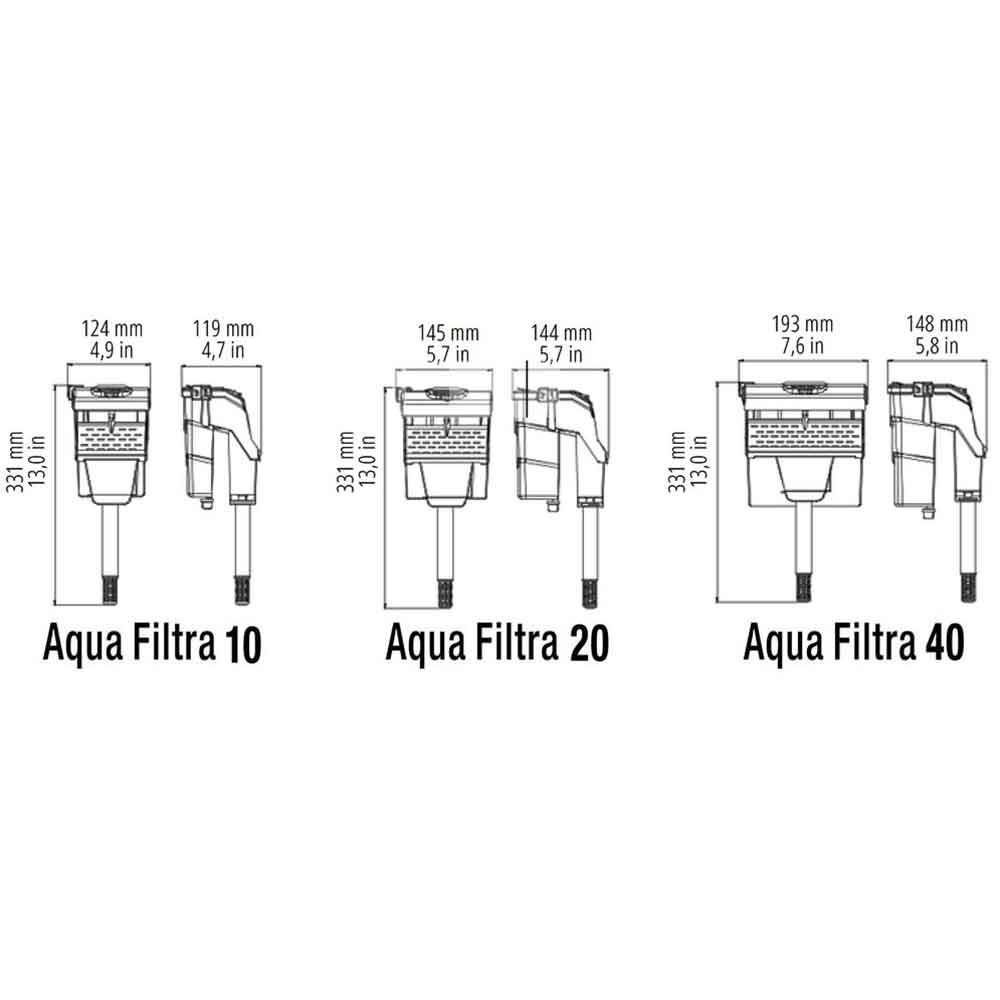 Sicce Aqua Filtra 20 Filtro esterno appeso a zainetto fino a 75 litri