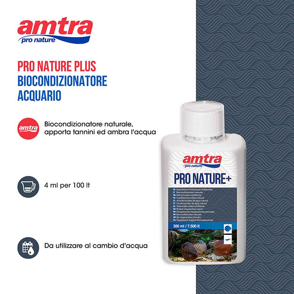 Amtra Pro Nature  Plus Biocondizionatore Naturale 150ml per 3750Lt
