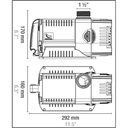 Sicce Pompa Syncra HF 16 pompa di ricircolo interna/esterna regolabile 5500L/h cavo 10 metri