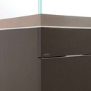 Aqpet Acquario Riverium Plus Bianco Vetro Extrachiaro con Supporto 90X50X55h cm