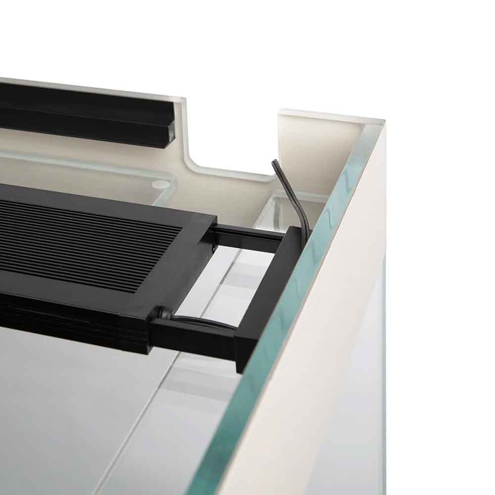 Aqpet Acquario Riverium Plus Tortora Vetro Extrachiaro con Supporto 90X50X55h cm