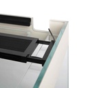 Aqpet Acquario Riverium Plus Tortora Vetro Extrachiaro con Supporto 90X50X55h cm