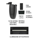 Blu Bios Sirius Acquario completo 38x21x25h cm 18 Litri Nero