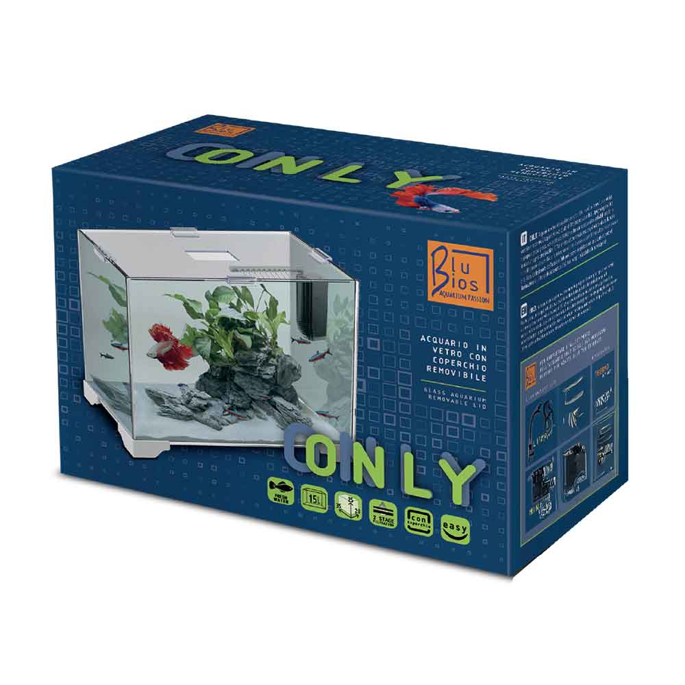 Blu Bios Acquario Only 15 Litri 35x20x25h cm