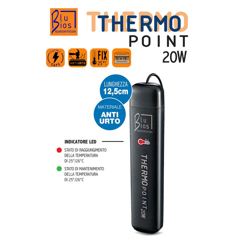 Blu Bios Thermo Point Riscaldatore Preimpostato 25 Gradi 20W